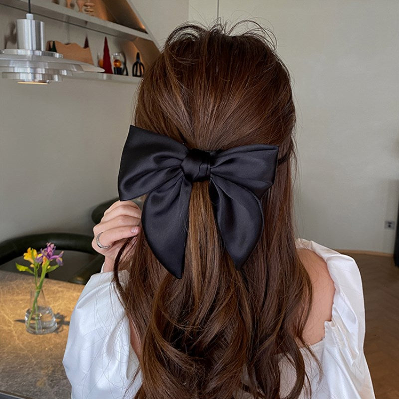 Black Bow Hair Tie