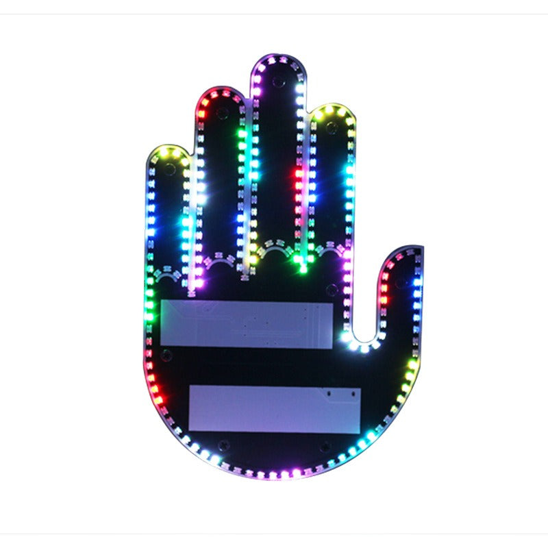 LED Car Finger Gesture Sign Light