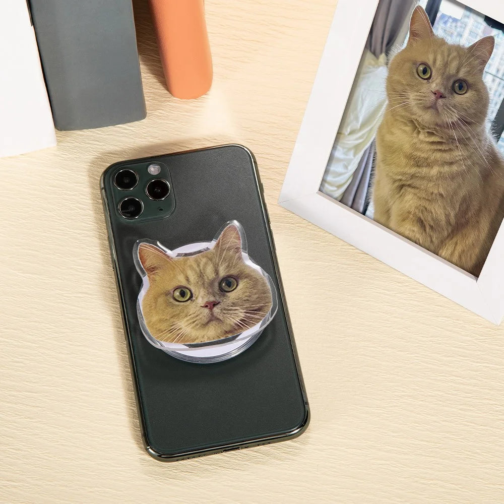 Custom Pet Photo Phone Grip (Adhesive)