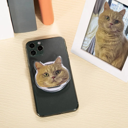 Custom Pet Photo Phone Grip (Adhesive)