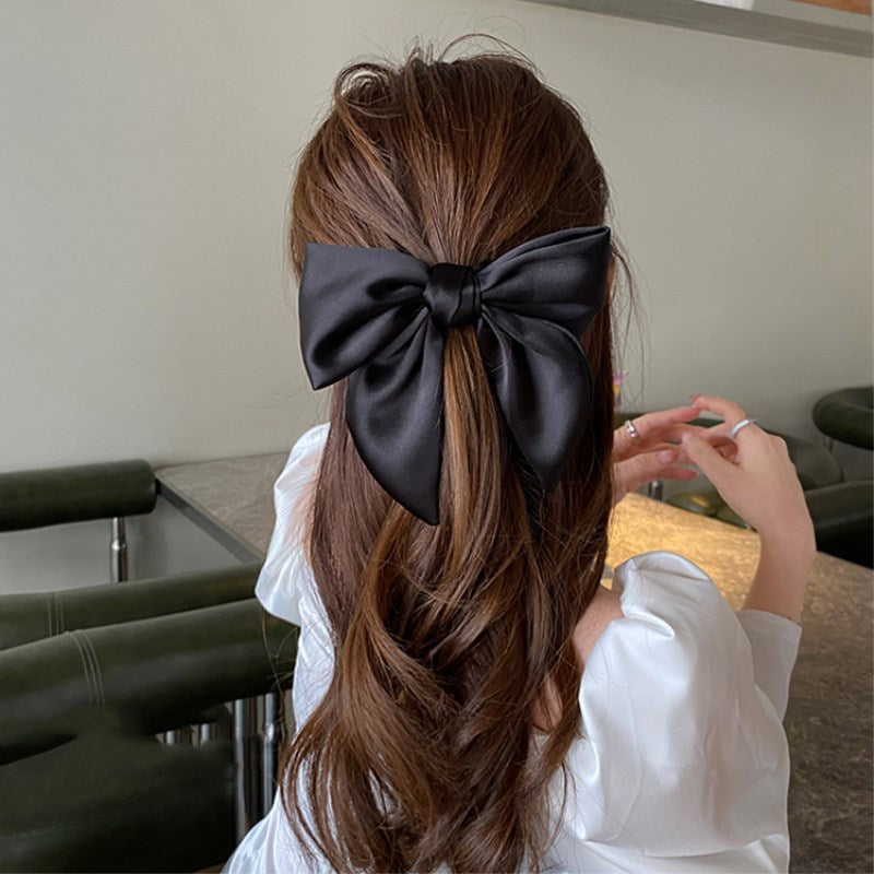 Black Bow Hair Tie