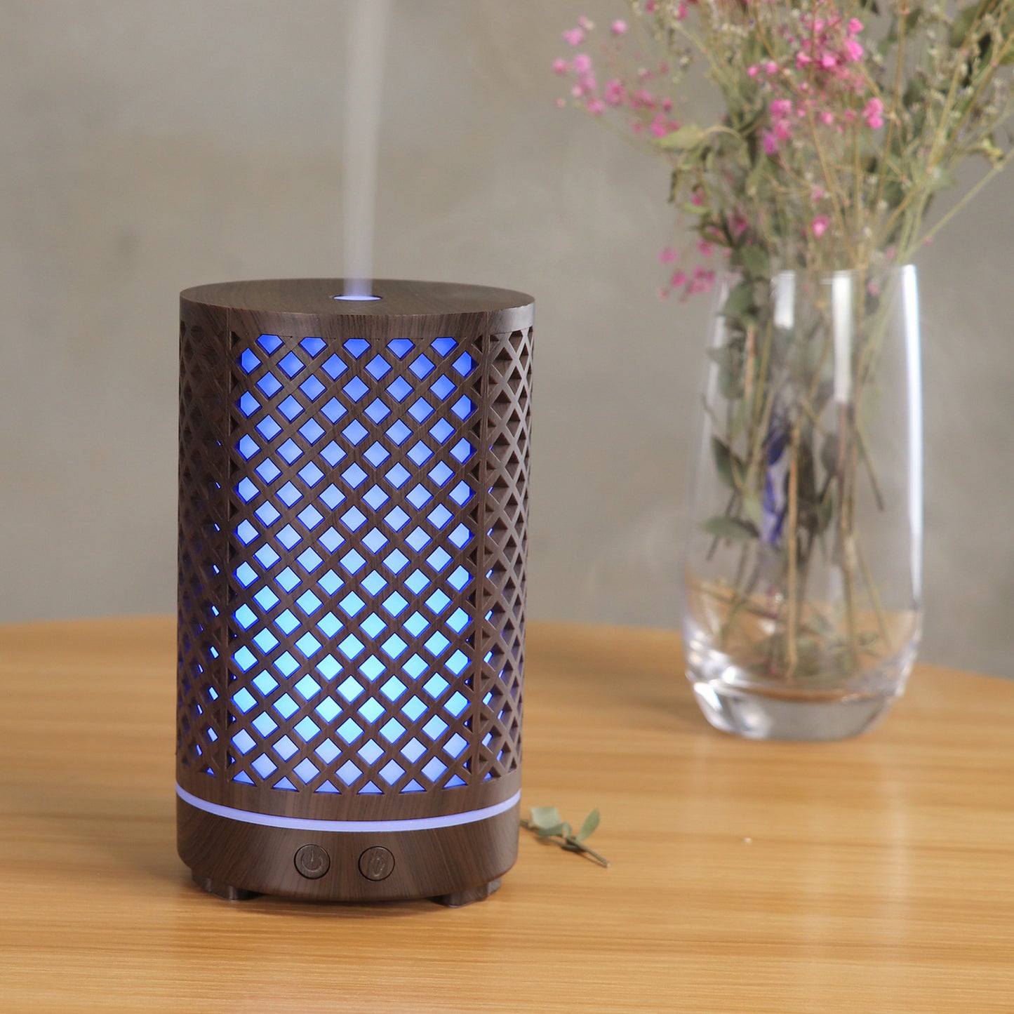 Hollow Lattice Wood Grain Humidifier