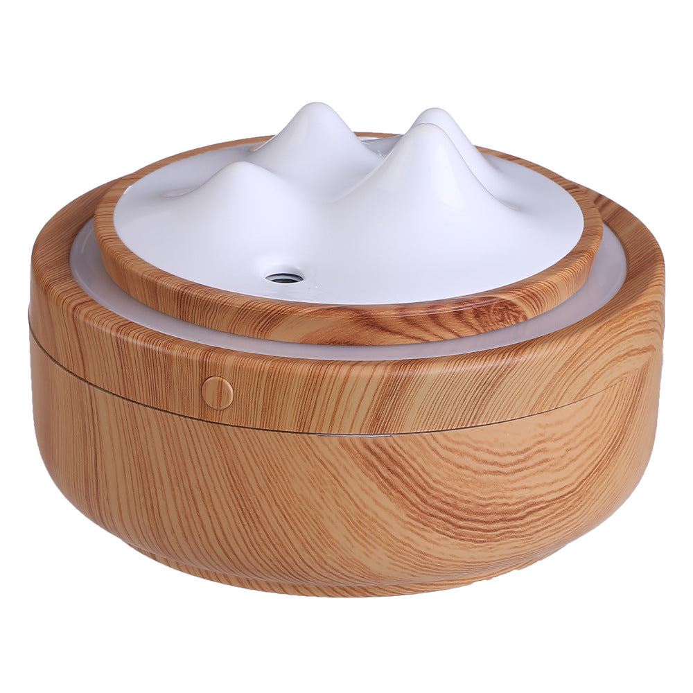 Wood Grain Mountain Light Humidifier