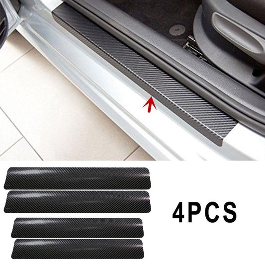 4Pc Card Door Carbon Fibre Car Stickers