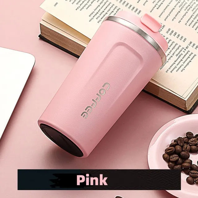 Stainless Steel Coffee Cup Travel Thermal Mug Leak-Proof Thermos Bottle Tea Coffee Mug Vacuum Flask Insulated Cups