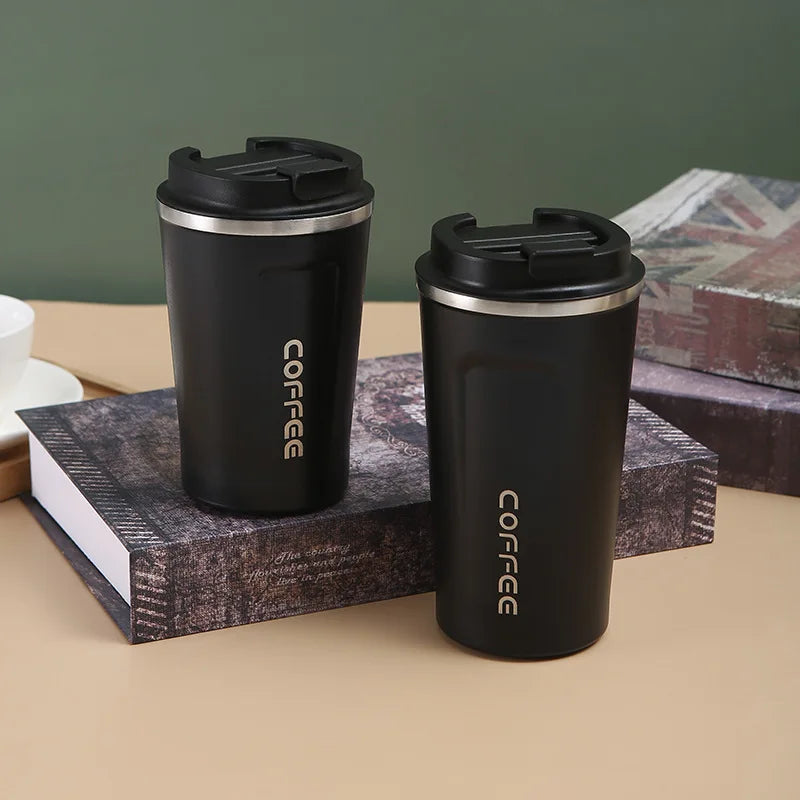 Stainless Steel Coffee Cup Travel Thermal Mug Leak-Proof Thermos Bottle Tea Coffee Mug Vacuum Flask Insulated Cups