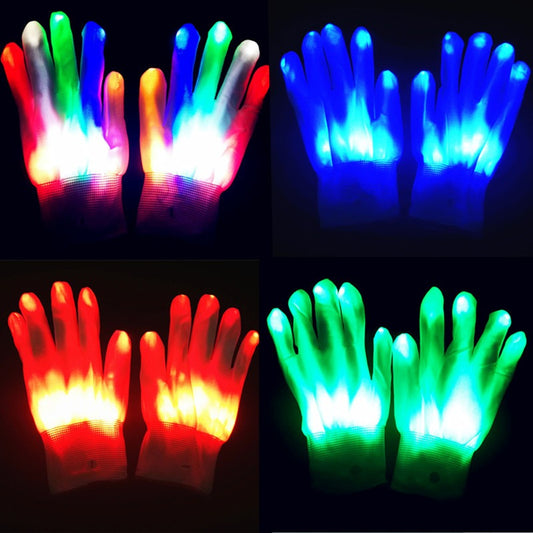 LED Rainbow Gloves