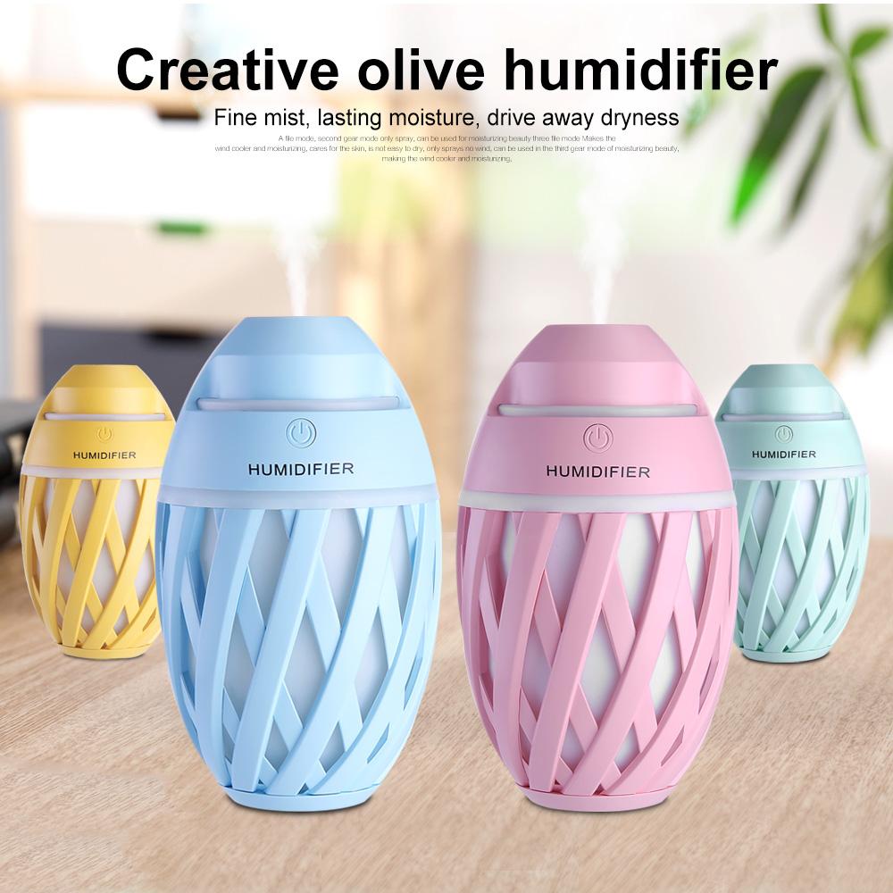 LED Light Twisted Mini Humidifier