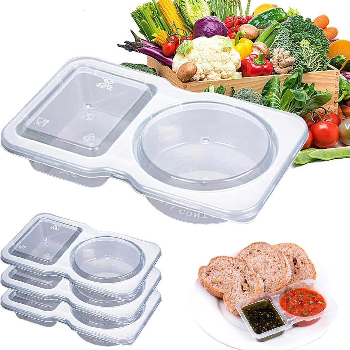 Portable Sauce Container Disposable Sauce Cup