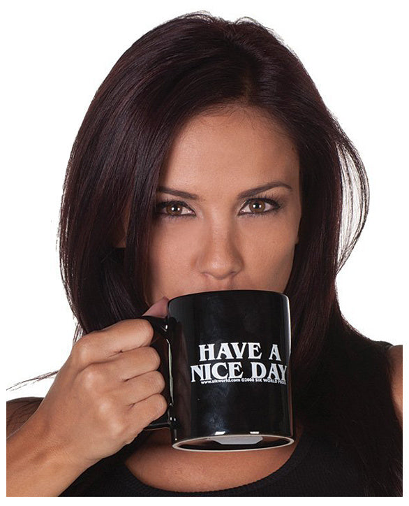 Good Day Ceramic Cup Coffee Cup Middle Finger Cup