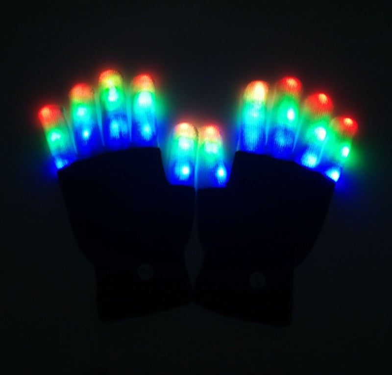 LED Rainbow Gloves