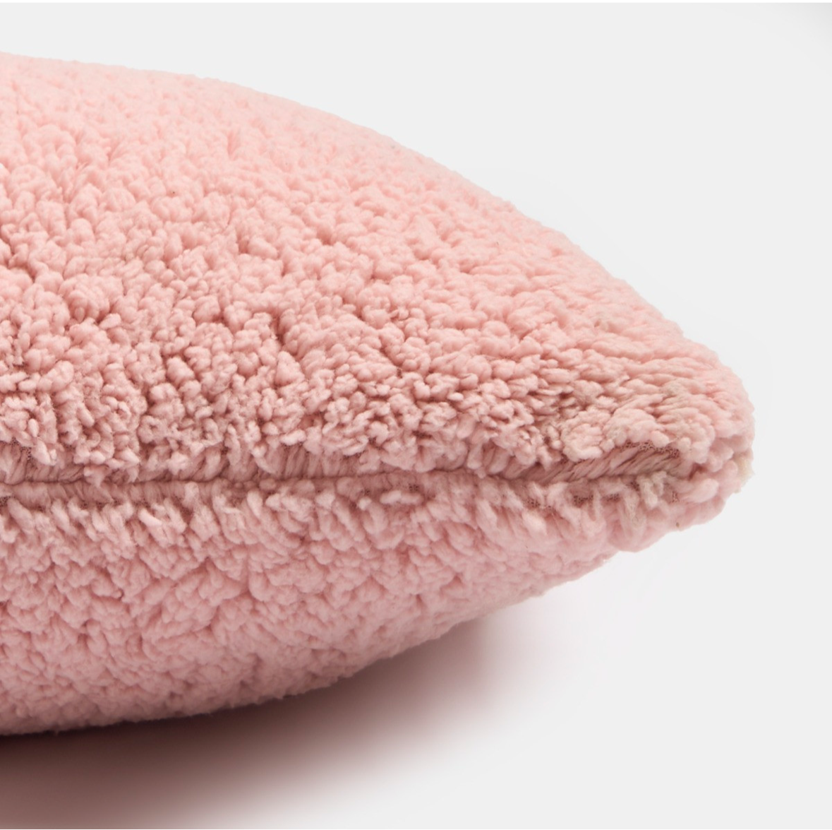 Teddy Bolster Pillow - Blush