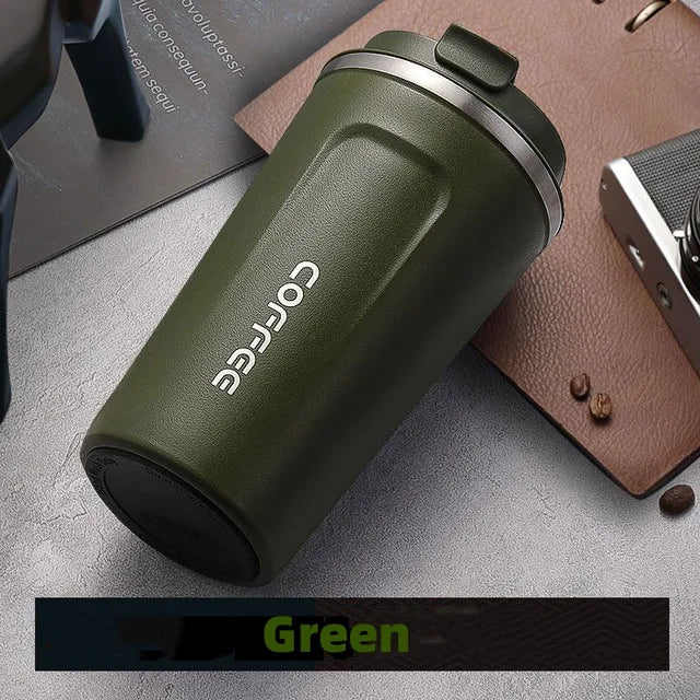 Stainless Steel Coffee Cup Travel Thermal Mug Leak-Proof Thermos Bottle Tea Coffee Mug Vacuum Flask Insulated Cups