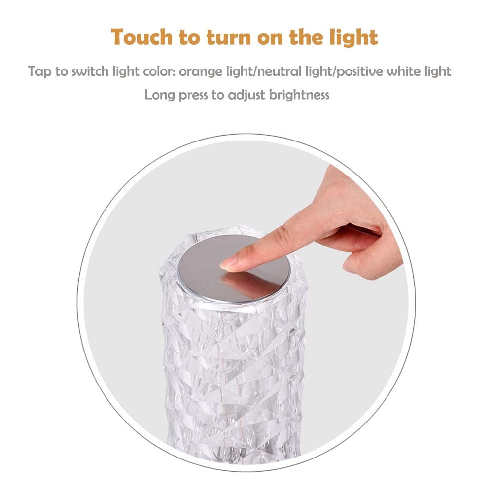 Touch Crystal Acrylic Table Lamp