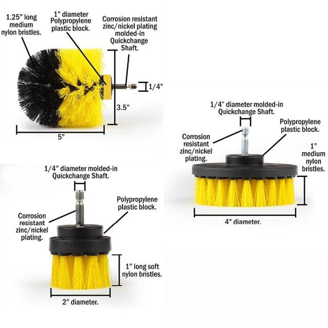 Power Scrubber Brush Set