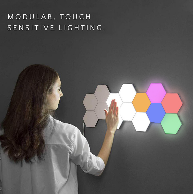 Hexagonal Modular Touch Quantam Light