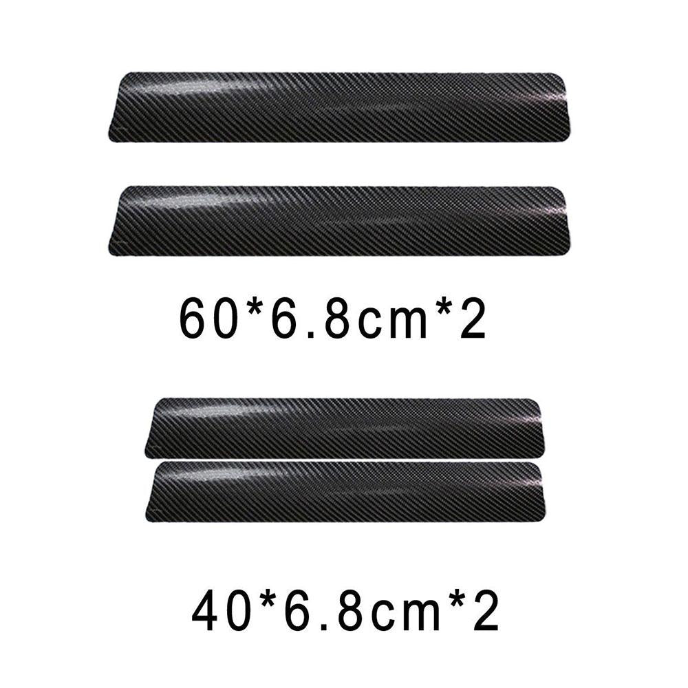 4Pc Card Door Carbon Fibre Car Stickers