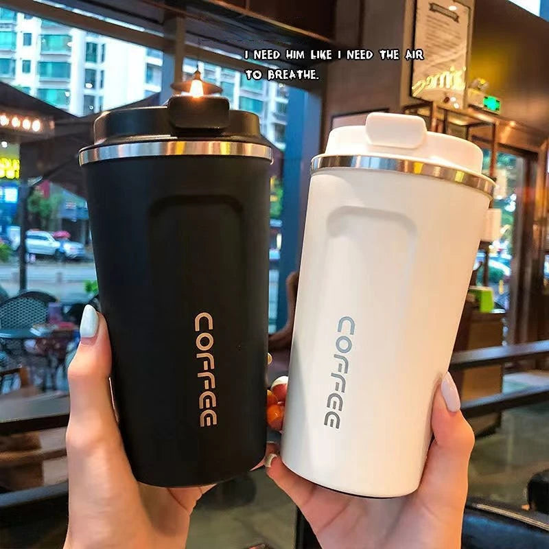 Stainless Steel Coffee Cup Travel Thermal Mug Leak-Proof Thermos Bottle Tea Coffee Mug Vacuum Flask Insulated Cups