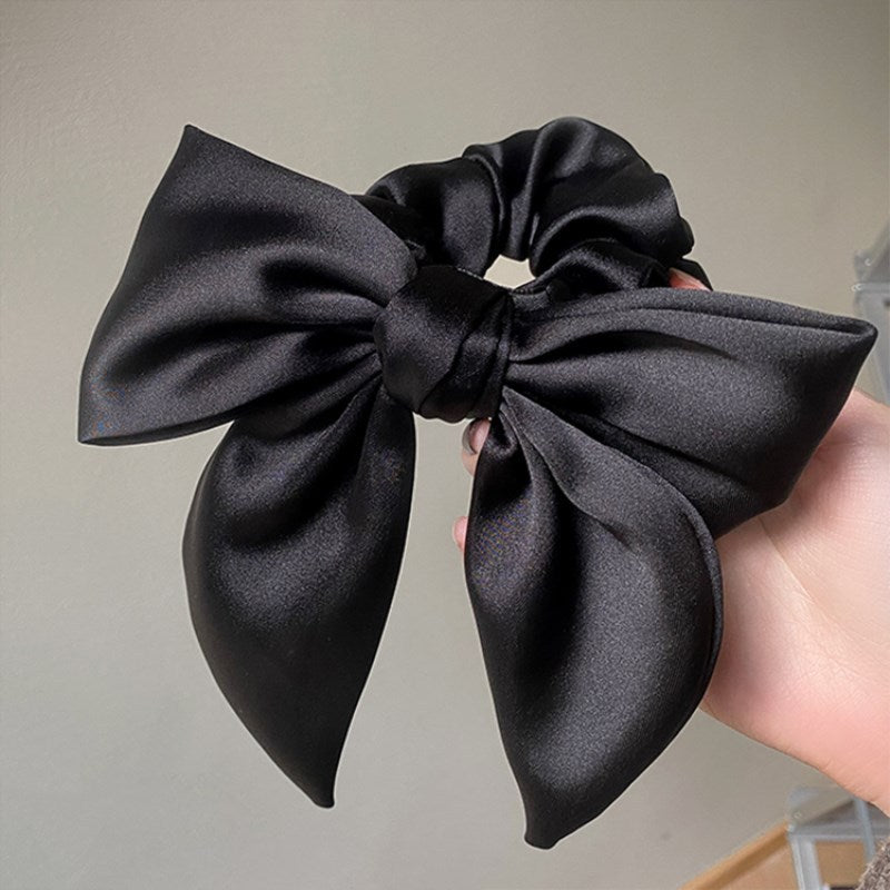 Black Bow Hair Tie