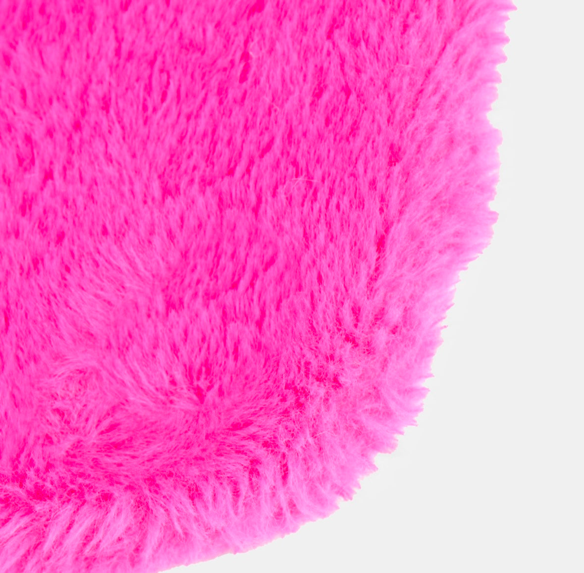 Faux Fur Heart Shaped Hot Water Bottle - Fuchsia