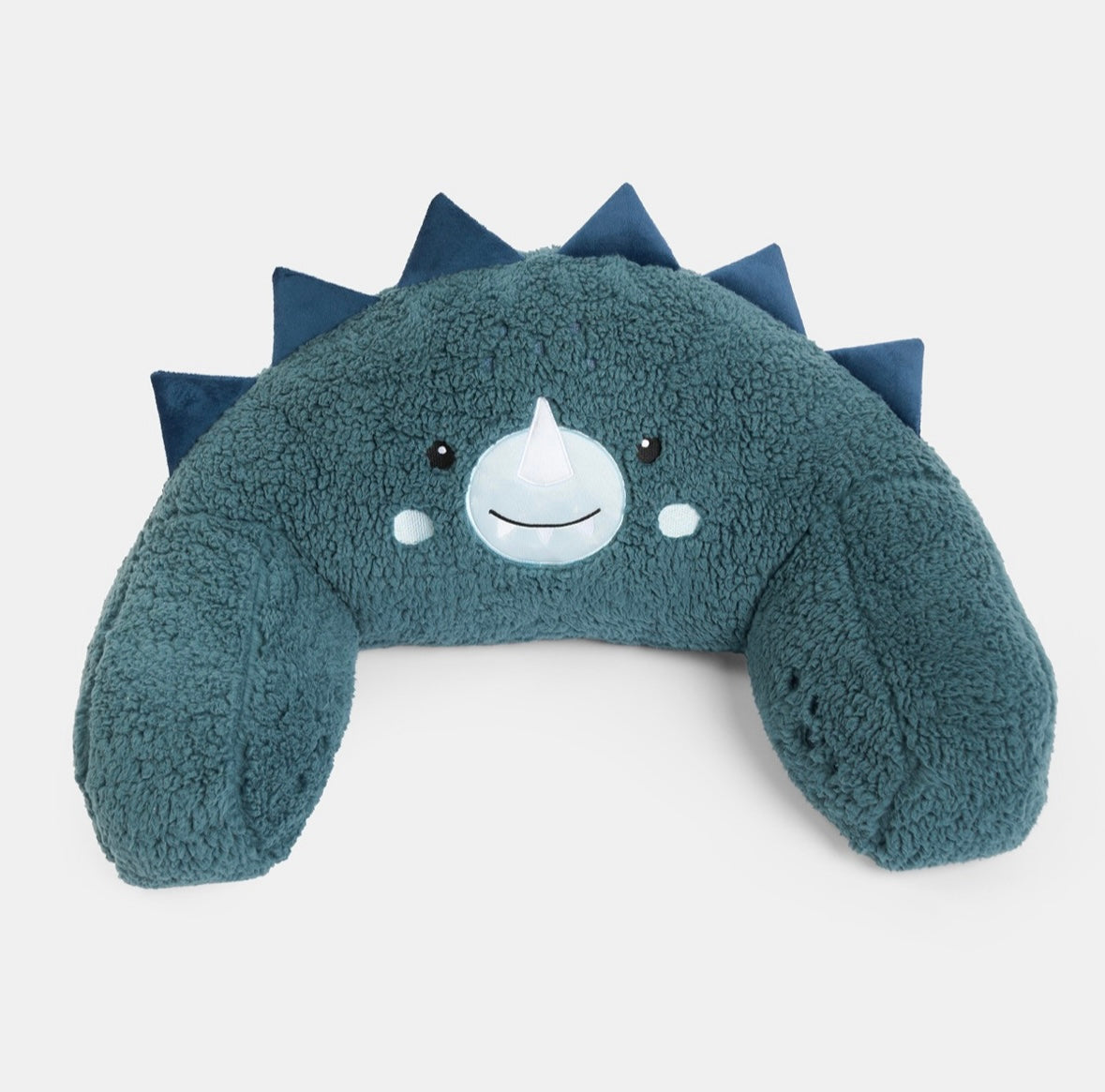 Kids Dinosaur Character Cuddle Cushion - Blue