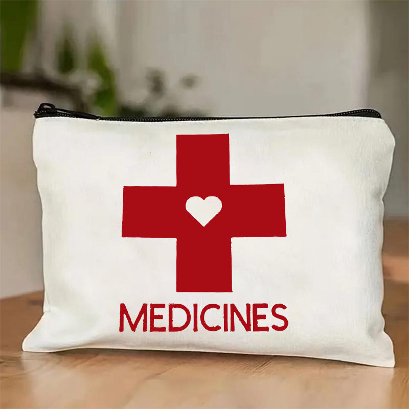 Printing Design Cosmetic Bag Canvas Pen Bag Medicine Bag