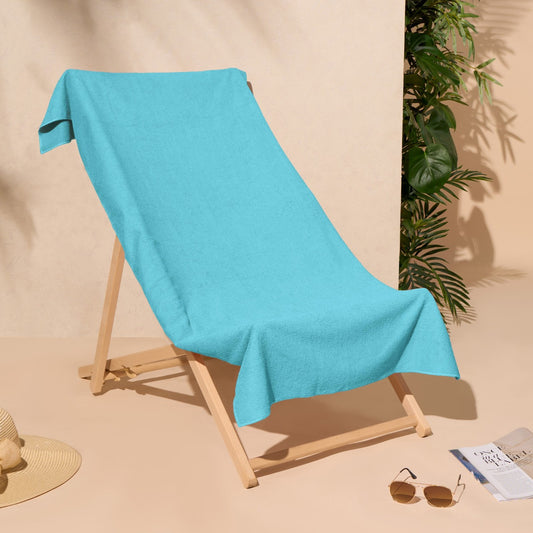 Block colour beach towel