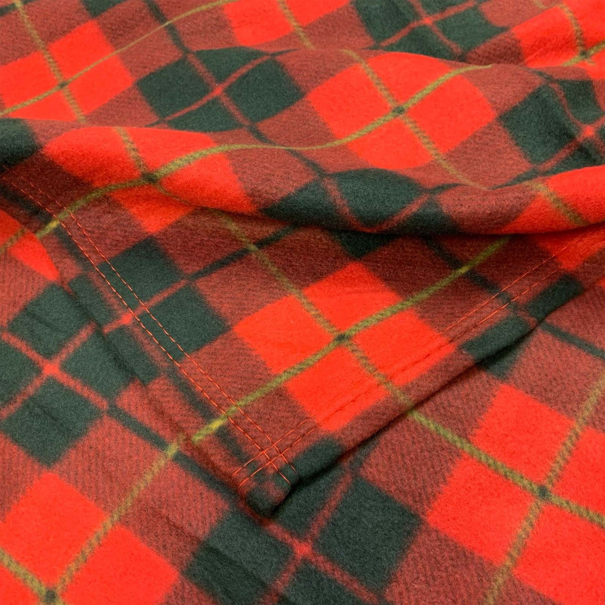 Fleece Blanket Check Red