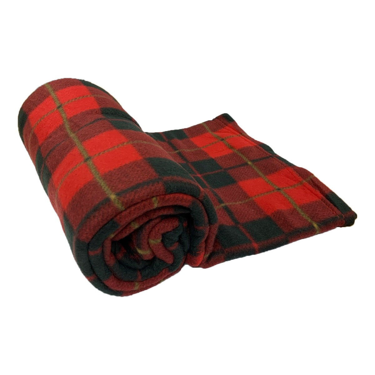 Fleece Blanket Check Red