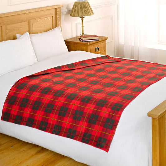 Fleece Blanket Check Red