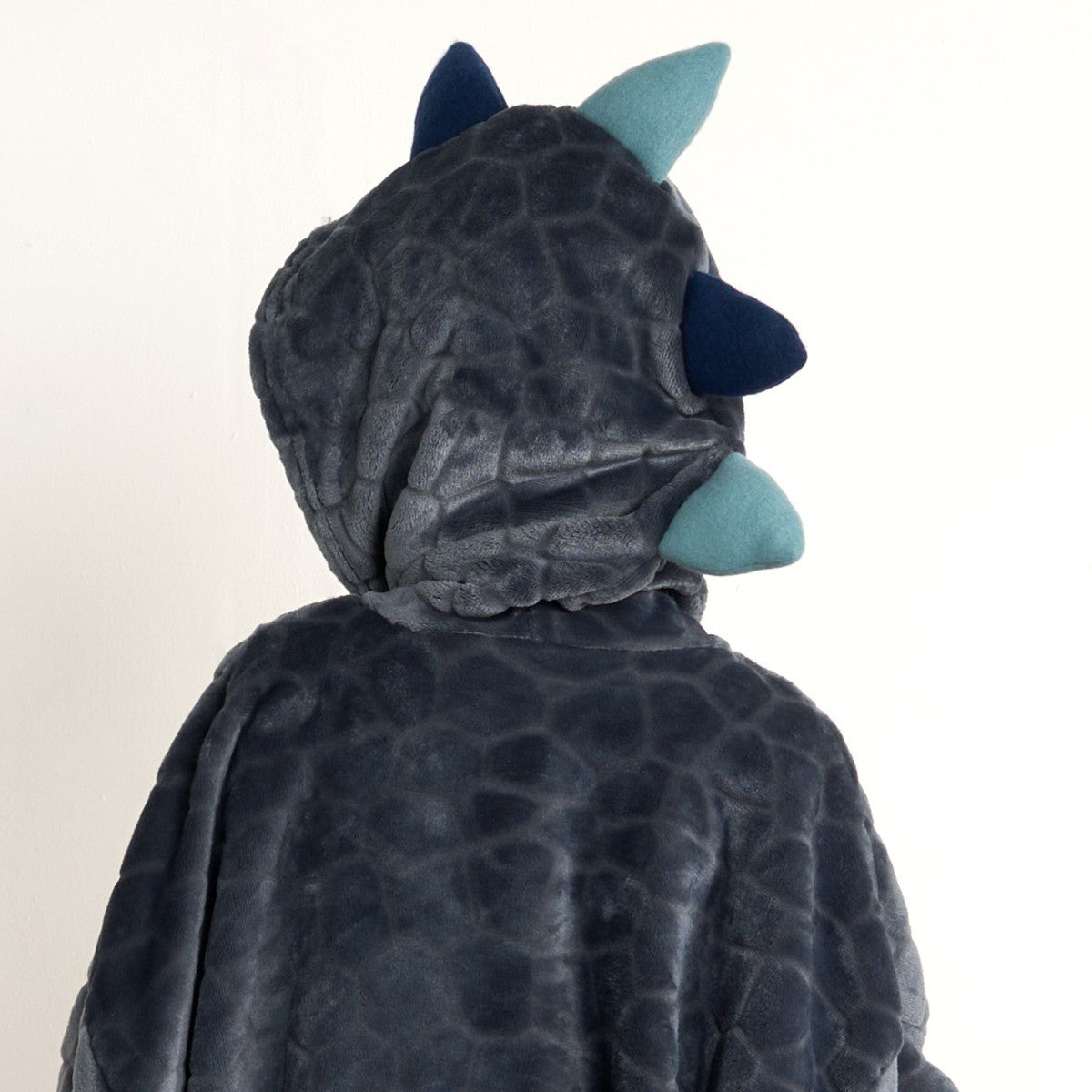 Kids Novelty Spiked Dinosaur Hoodie Blanket