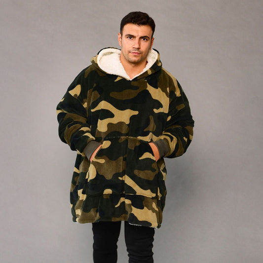 Camo Hoodie Blanket