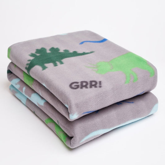 Dinosaur Fleece Throw