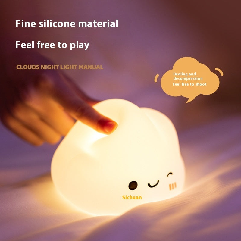 Cloud Silicone Pat Lamp Bedside Ambience Light