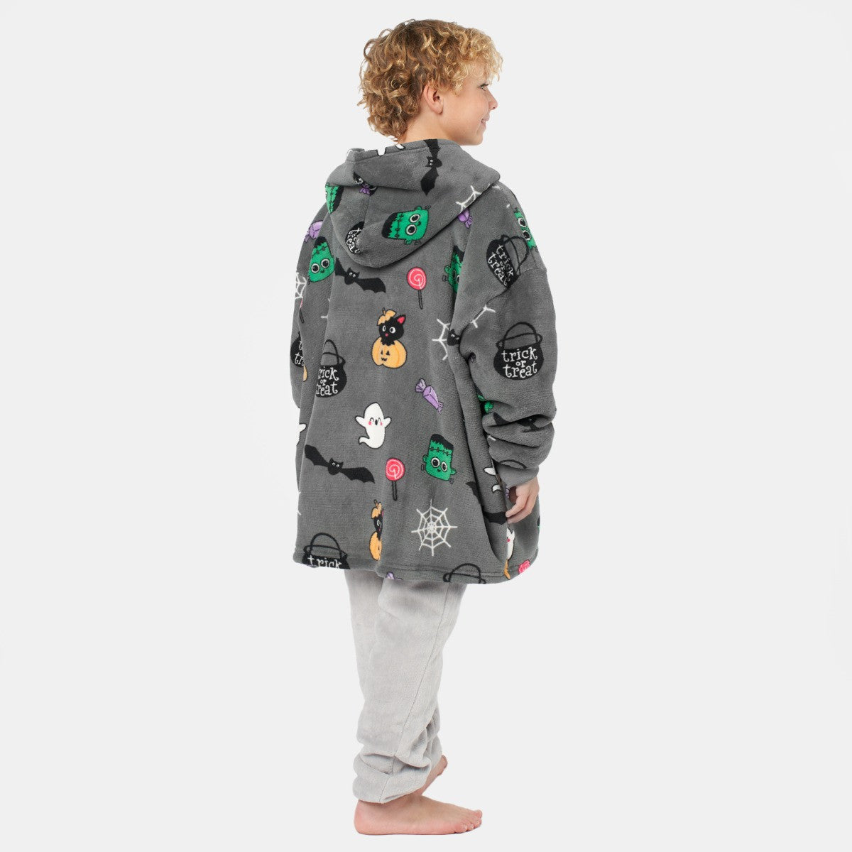 Kids halloween hooded blanket