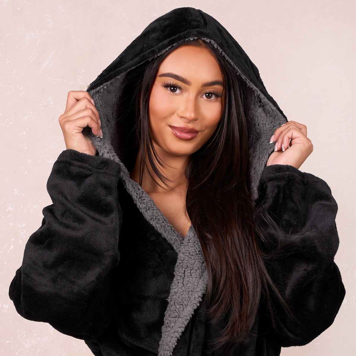 Sherpa Fleece Dressing Gown