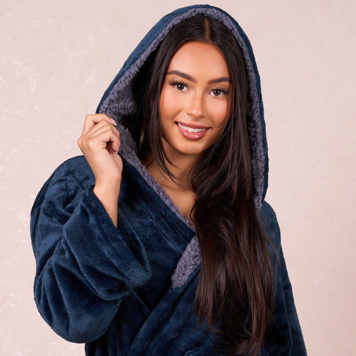 Sherpa Fleece Dressing Gown